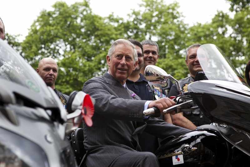 The Prince of Wales meets Legion’s leather clad Riders
