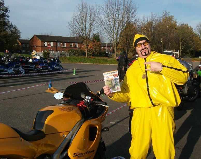 THE BIKER GUIDE booklet @ the Salvation Army Toy Run 2011 - with Ali G!