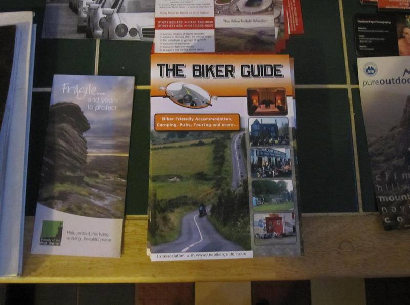 THE BIKER GUIDE booklet @ Grindleford Cafe