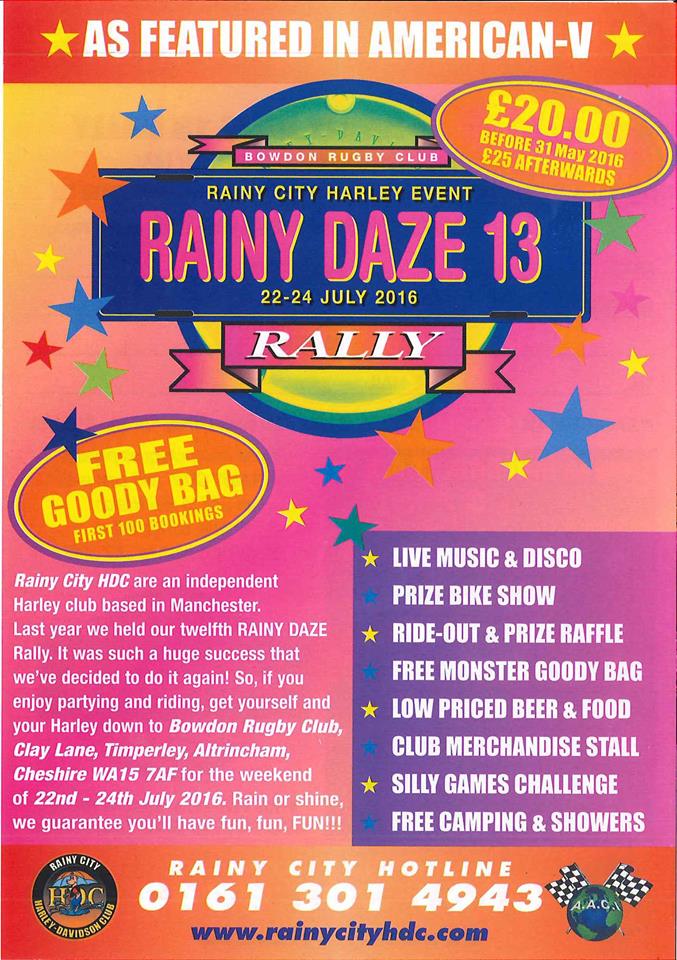 Rainy Daze 12, Harley-Davidson, July, Manchester, Cheshire