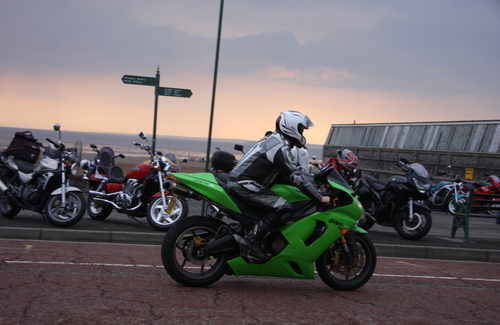 Weston Bike Nights Biker Sunset