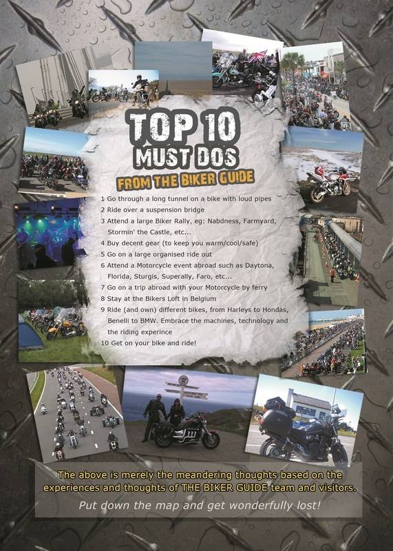 THE BIKER GUIDE - 2nd edition, booklet, top ten