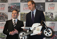HRH Prince William Duke of Cambridge at Motorcycle Live