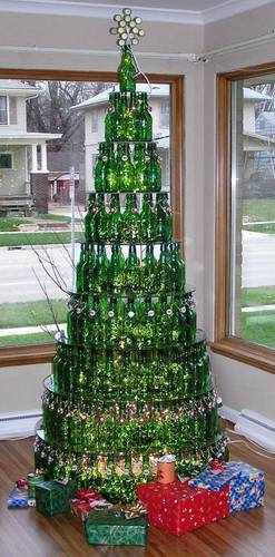 The perfect Christmas tree - Beer bottle Christmas tree