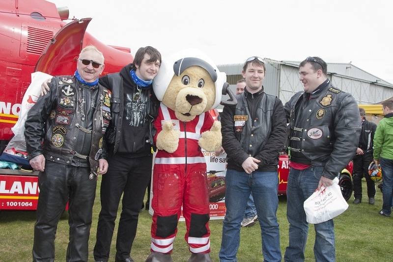 MAA mascot with bikers