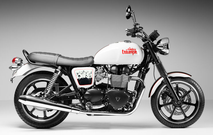 Special edition Triumph Bonnevile - The Stranglers