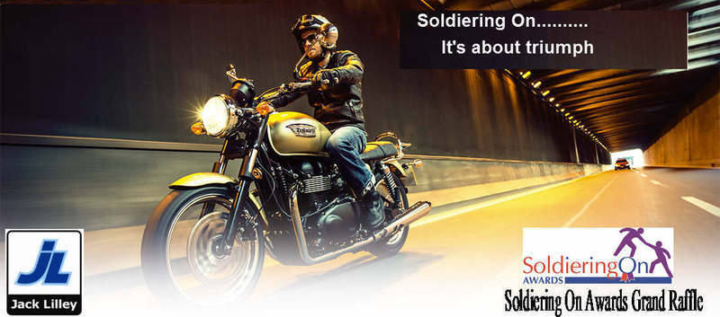 Soldiering On Awards Grand Raffle - Win a Triumph Bonneville