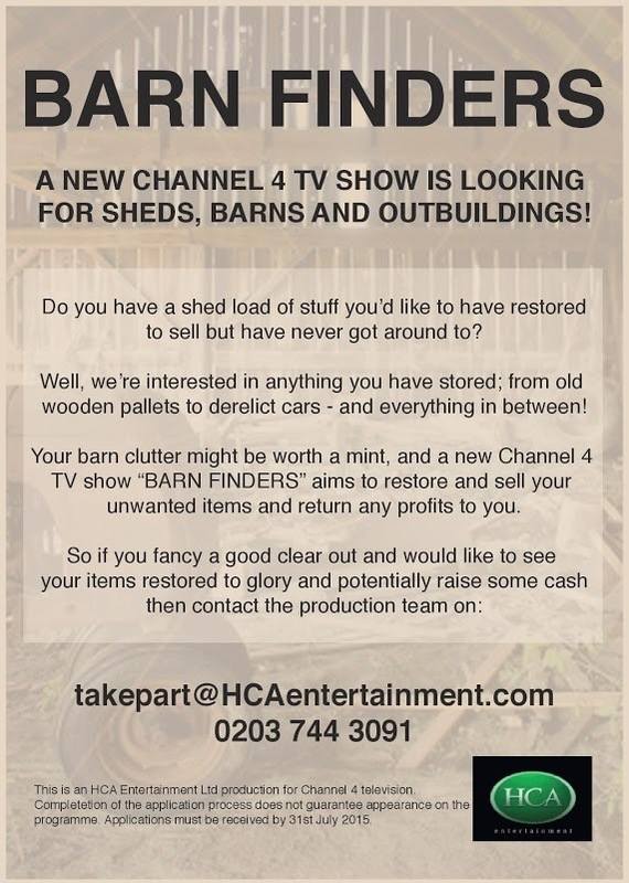 A new tv show is looking for Sheds, Barns and outbuildings, to restore and