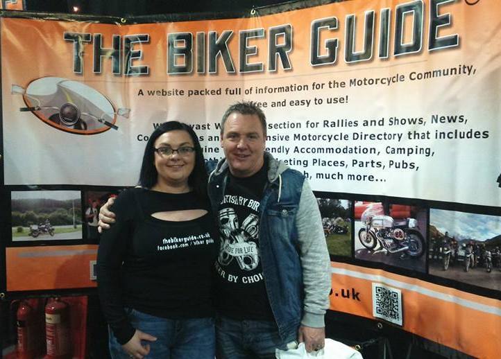 Competition winner, Mark Davies, Manchester Bike Show 2015