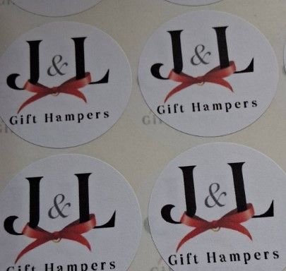 44mm full colour printed stickers