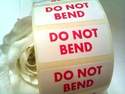 DO NOT BEND Stickers 44mm x 19mm 