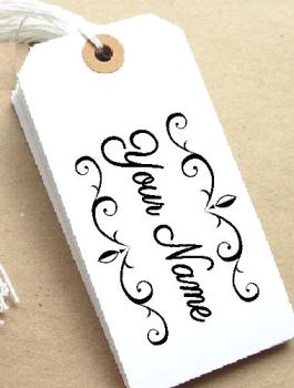 Scroll Personalised Stamp