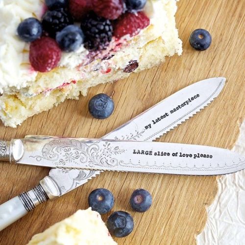 This Personalised Cake Knife is from Getting Personal