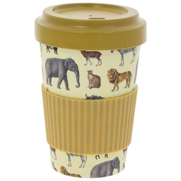 This bamboo reusable safari travel mug is available from the Natural History Museum