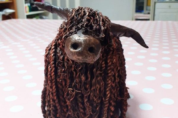 You could enjoy a creative hands-on workshop and make a Highland Cow sculpture