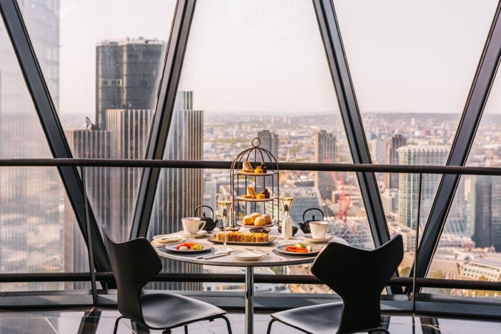 There's a Gin Afternoon Tea for Two at London's Iconic Gherkin
