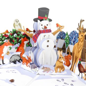 Cardology have a number of 3D pop up Christmas cards