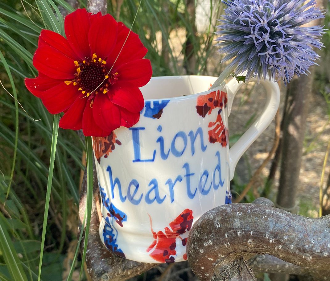 This Personalised Lionesses Boots 1/2 Pint Mug is available from Emma Bridgewater