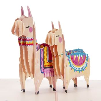 This Llama Pop Up Card is available from Cardology.co.uk