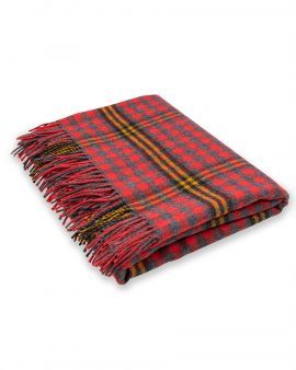 This is the Red Red Rose Tartan Lambswool Blanket for £115.00