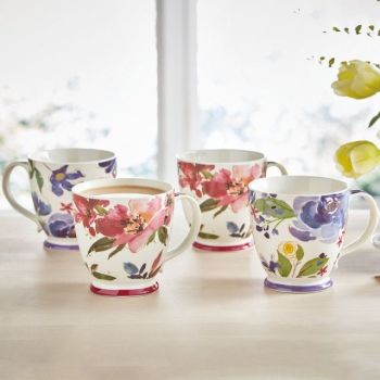 This set of four Jumbo Floral Mugs is available from Scotts of Stow