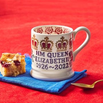 This is the Queen Elizabeth II 1/2 Pint Mug from Emma Bridgewater