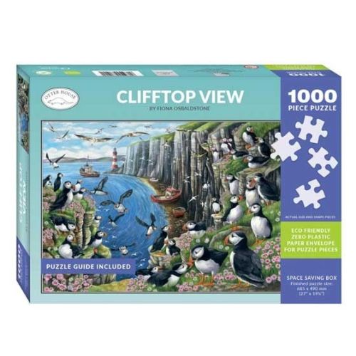 This is the Puffin clifftop view 1000-piece jigsaw