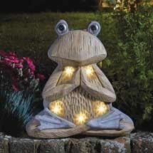 The RSPB has a number of garden ornaments, including this Frog Solar Light