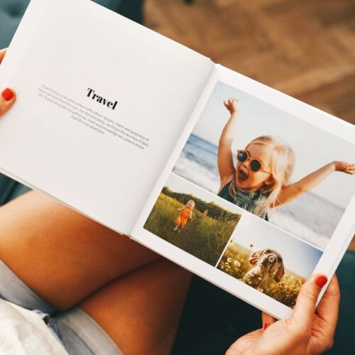 There are photo caption books