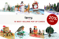 Great offer on pop up Christmas cards from Cardology
