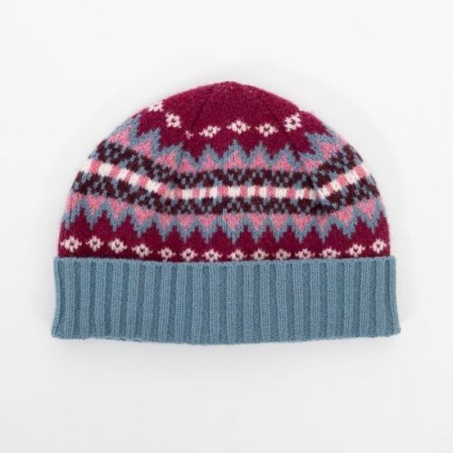 This is a National Trust Fairisle Knit Hat, Sorn