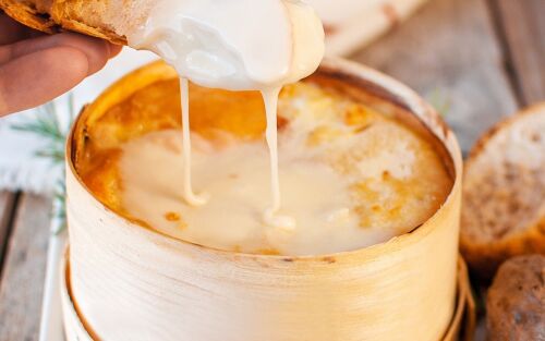 This is the Vacherin Mont D'Or - there's a festival dedicated to it every September.