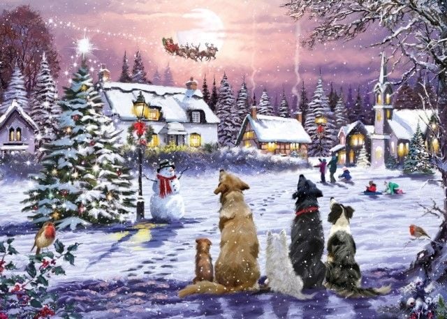 This is the Christmas Eve puzzle of 1,000 pieces