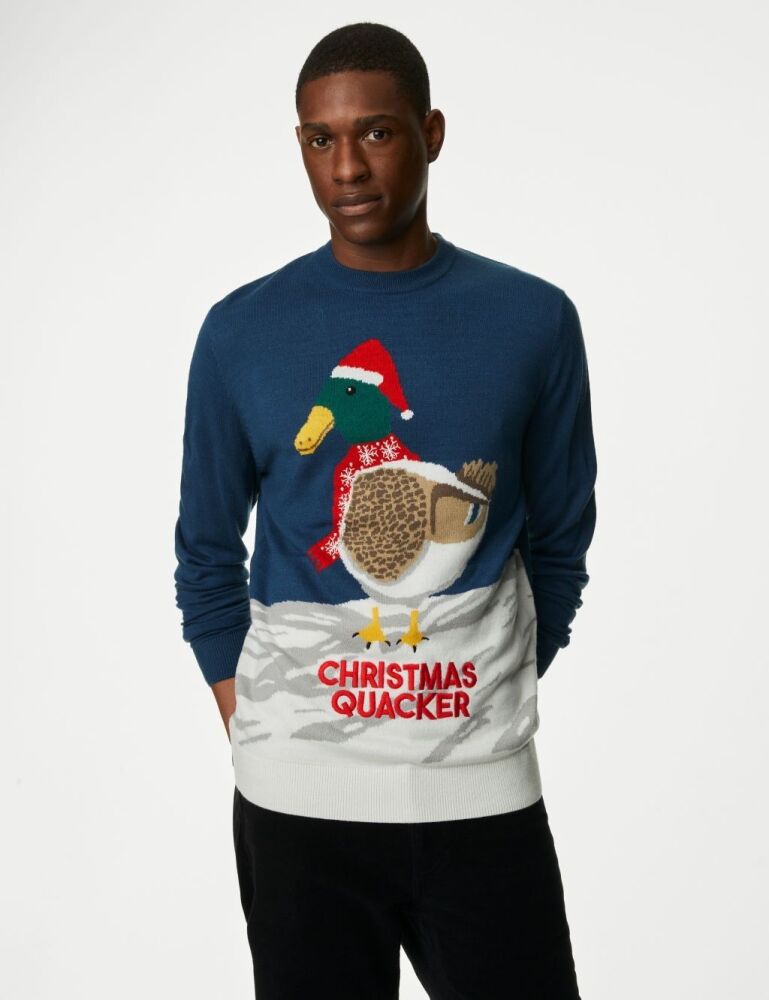 Have a quacking Christmas with this Christmas Quacker Crew Neck Jumper