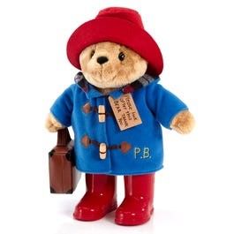 This is the large Paddington Bear, complete with red boots and a suitcase.