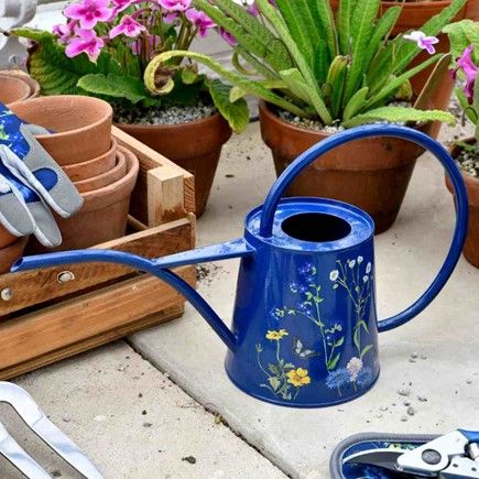 This Burgon & Ball 1 Litre British Meadow Indoor Watering Can is available from EvenGreener