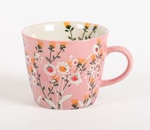 This Pink Wild Daisy Stoneware Mug is from the National Trust's shop