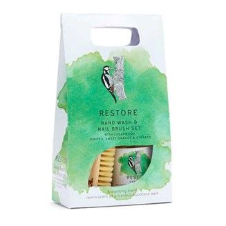 This is the RSPB Restore hand wash gift set