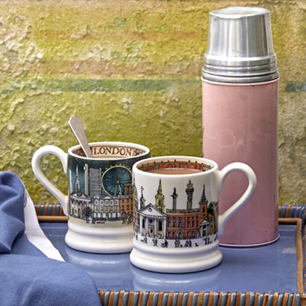 This is Emma Bridgewater's London Set Of 2 1/2 Pint Mugs