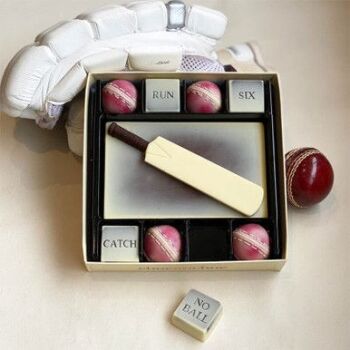 This is a Cricket Chocolate Set