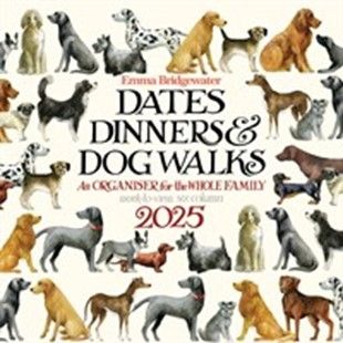This fun Emma Bridgewater, Dates Dinners & Dog Walks Family Organiser 2025 is available from the Calendar Club