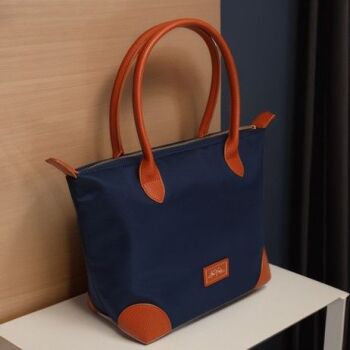 This is the Alice Wheeler Navy Shoreditch Large Tote Bag