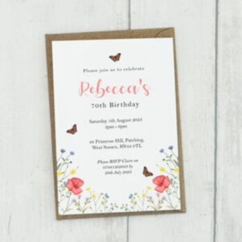 Not on the High Street have lots of different types of invitations