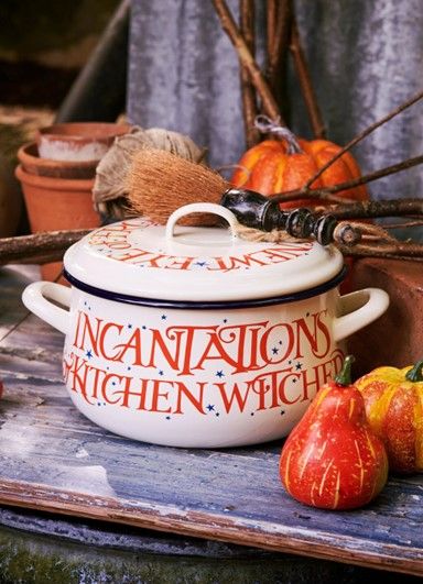 There's a Halloween Toast Large Enamel Cooking Pot