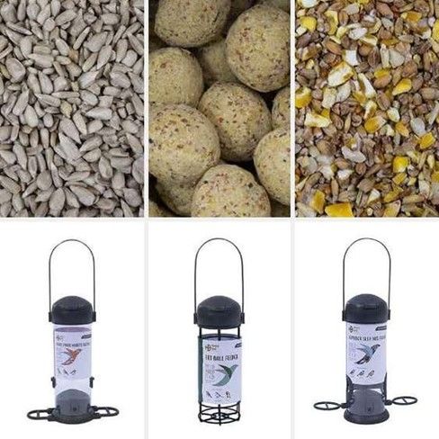 For those wanting to get started on feeding garden birds, there's a Starter Kit Wild Bird Feeding Bundle