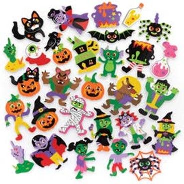 There are Halloween foam stickers
