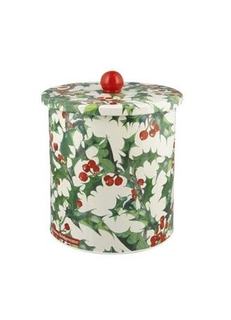 There's the Holly Medium Biscuit Barrel, ready to store your biscuits in