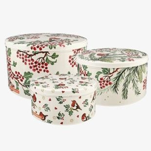 Emma Bridgewater has these lovely Hawthorn Berries Set Of 3 Round Cake Tins