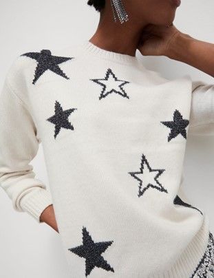 This is the Star Crew Neck Relaxed Fit Jumper