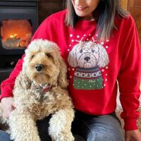 What about a Personalised Dog Lover Christmas Jumper